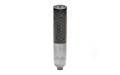 EOTECH DCBL-762, Suppressor, .30 Cal, 8" Length, 1.75" Diameter, Titanium Construction, Cerakote Finish, Black, HUB Compatible, Includes HUB Mount and KFM Flash Hider, 17.4oz Weight EOT-DCBL-762-MB