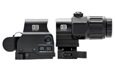 EOTECH HHS VIII EXPS3-0 Holographic Sight, Red 68 MOA Ring With 1 MOA Dot Reticle, Night Vision Compatible, Side Button Controls, Quick Disconnect Mount, Includes G33 3X Magnifier, Matte Finish, Black HHSVIIIBLK