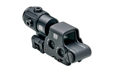 EOTECH Holographic Hybrid Sights, Night Vision Sight, 68 MOA Ring with (2)-1 MOA Dots, Black, Side Buttons, Includes EXPS3-2 & G43 Magnifier With QD Switch-to-side Mount, Matte Finish, Black HHS VI