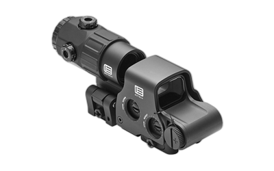 EOTECH Holographic Hybrid Sight V, Night Vision Compatible Sight, 68 MOA Ring with (4)-1 MOA Dots, Matte Finish, Black, Side Buttons, Includes EXPS3-4 & G45 5X Magnifier With QD Switch-to-side Mount HHS V